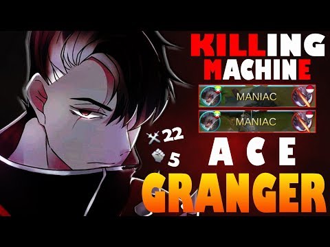 Killing Machine! 2x Maniac | Top 3 Global Granger | Mobile Legends