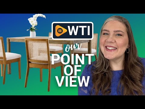 Farmhouse Rattan Dining Chairs Set of 4 - WTI product video review
