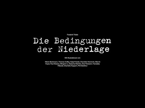 Die Bedingungen der Niederlage – Lesung mit Frederik Thiele