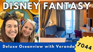 Fantasy vs Dream? Stateroom Tour | DCL Deluxe Oceanview Cabin with Verandah (Room 7044, Category 5B)