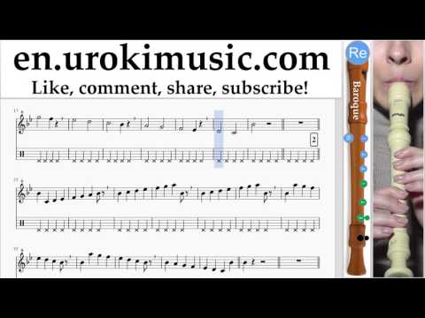 Recorder lessons (B.) OneRepublic - Future Looks Good Part#1 um-352