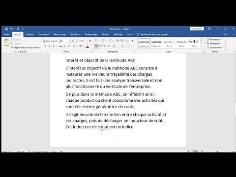 contrôle de gestion I CAE traitement des charges indirectes