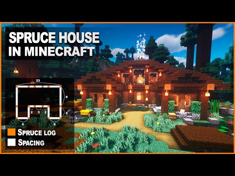 Stevler - Minecraft: How to build a Spruce House | Easy Tutorial