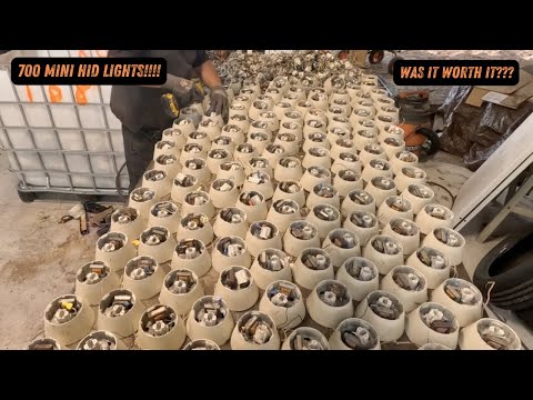 700 MINI HID Lights!!!  Microscrap Overload.  Was It Worth It?