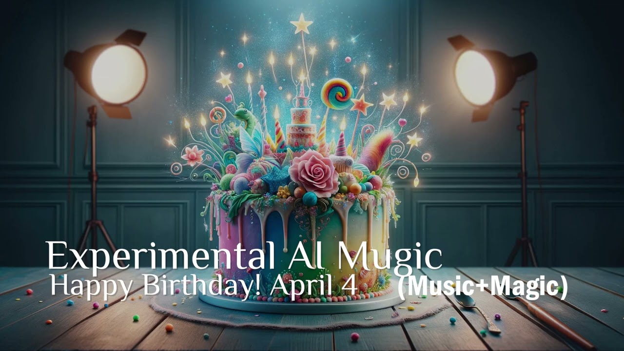 Happy Birthday!  Nu-disco funk - April 4 #aimusic #edm #nudiscomusic  #aialbum #happybirthdaysong