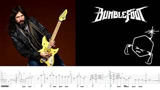 Bumblefoot Abnormal Guitar Solo Transcription - INSANE Atonal Tapping!