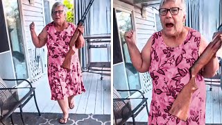 Karen Tries to KILL Neighbors Cat..!