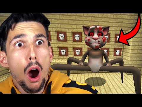 TALKING TOM HAS ENTERED MY VANILLA MINECRAFT! | Gabby Vanilla