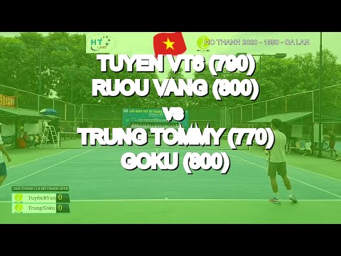 Tuyen Vt6 790  - Ruou Vang 770  vs Trung Tommy 770  - Goku 800  * 284 Vntennis - Ho Thanh 2020