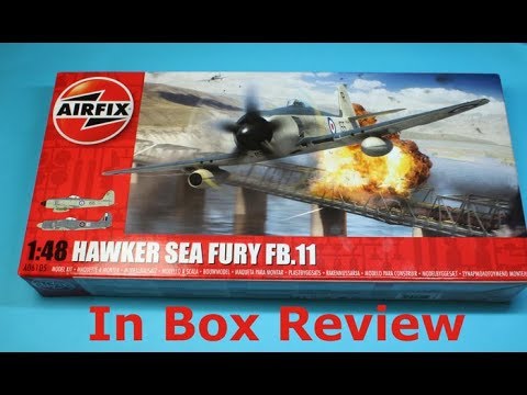 Airfix 1/48 Hawker Sea Fury FB.11, New Tool, In Box Review