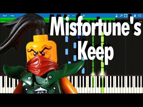 Ninjago Skybound - Misfortune's Keep song | Synthesia Piano Tutorial