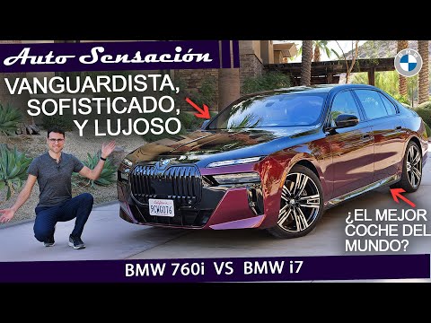 Prueba BMW serie 7 2023 : BMW 760i  2023 VS BMW i7 xdrive60  2023. ¿El  mejor del coche del mundo ?