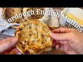 Easy Sourdough English Muffin Recipe | No Ring Cutter | Sourdough Discard Recipe