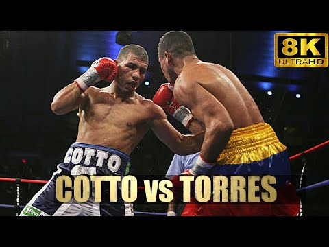 Miguel Cotto vs Ricardo Torres | KNOCKOUT Explosive Boxing Fight | 8K Ultra HD
