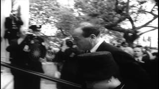 Funeral rites of Gary Cooper in Beverly Hills, California. HD Stock Footage