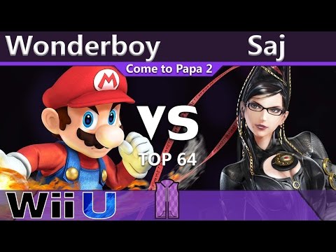 Mars Wonderboy (Mario) vs. Saj (Bayonetta) - Wii U Top 64 - CTP2