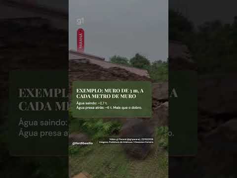 Casa desceu inteira com o barranco em Imbituva (PR): o que olhar no seu muro #shorts