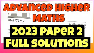 Advanced Higher 2023 Paper 2