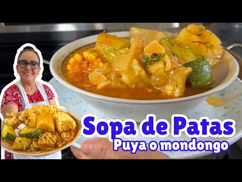 SOPA DE PATA O MONDONGO y el secretito para que no te de quede rala - RECETA PARA EL TIEMPO DE FRÍO