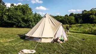 'How to pitch a Sibley Bell tent' video