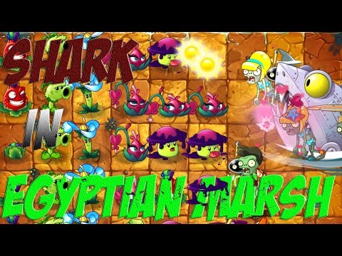 Plants vs Zombies 2 Epic Hack :  Attack of the Shark in Ancient Jurassic Marsh