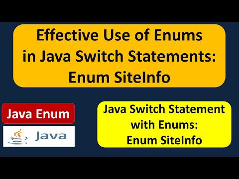 Effective Use Of Enums In Java Switch Statements Enum Siteinfo Enum In Java Java Tutorial