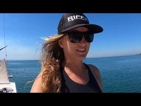 Calamari Catch & Cook from our Sailing Catamaran - First Day Sailing & Squid Fishing Ep.10