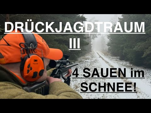 DRIVEN HUNT DREAM III - 4 boars in the snow! / DRIVEN HUNT DREAM III - 4 boars in the snow!