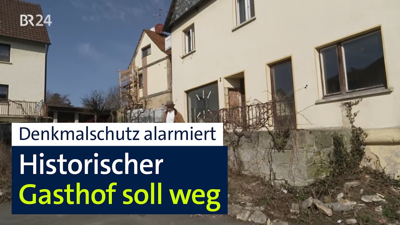 Historischer Gasthof: Abriss zugunsten eines geplanten Gewerbegebietes? | BR24