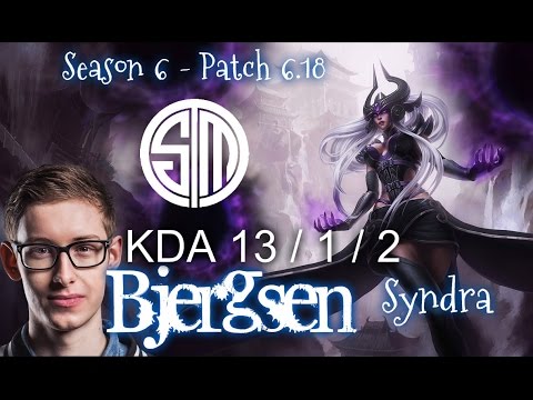 TSM Bjergsen SYNDRA vs VLADIMIR Mid - Patch 6.18 KR Ranked | League of Legends