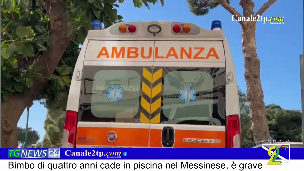 Bimbo di quattro anni cade in piscina nel Messinese, è grave