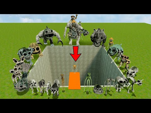 Spartan Kicking ALL ZOONOMALY MONSTERS in the Giant Pit | Garry's Mod