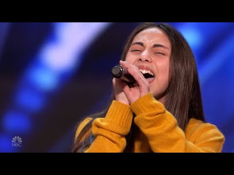 Ashley Marina: 12-Year-Old WOWS With An Emotional Original For Her Dad! America's Got Talent