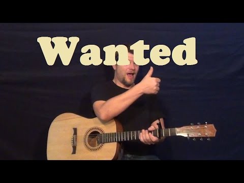 Wanted (Hunter Hayes) Gitarrenlektion: Einfache Akkordfolgen und Licks – So spielst du Wanted (Tu...