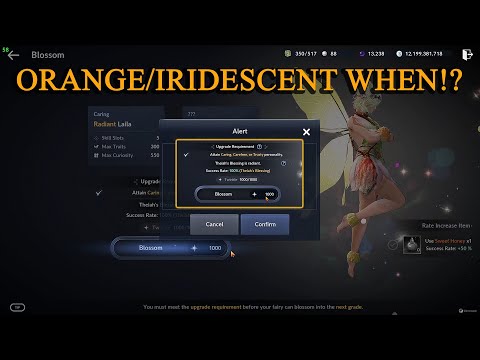 Black Desert Mobile | Finally Orange/Iridescent Fairy After 30+ Time Failed