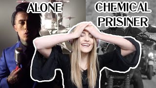 BASIC WHITE GIRL REACTS TO FALLING IN REVERSE - Alone &amp; Chemical Prisoner (Music Videos)