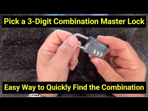 🔒Lock Picking ● Decode a 3-Digit Combination Master Lock