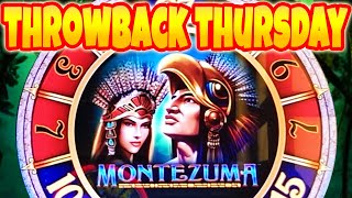 SUPER BIG WIN in Montezuma slot by WMS for Throwback Thursday!