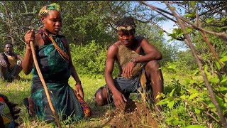 Hadzabe Tribe First Time Tasting Goat’s Soup/Explore African Hunters