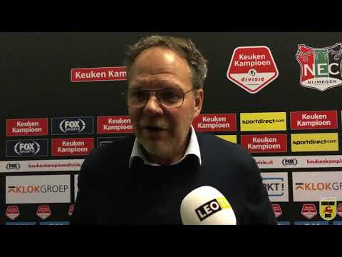 Reactie Henk de Jong na afloop van N.E.C. - SC Cambuur (0-2)