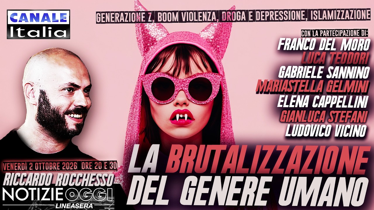 Generazione Z, boom violenza, droga e depressione, islamizzazione. | Canale Italia
