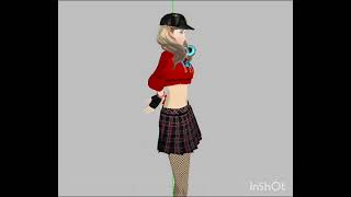 MMD Butt Dance Moving Hips Scene Persona Ann Takam