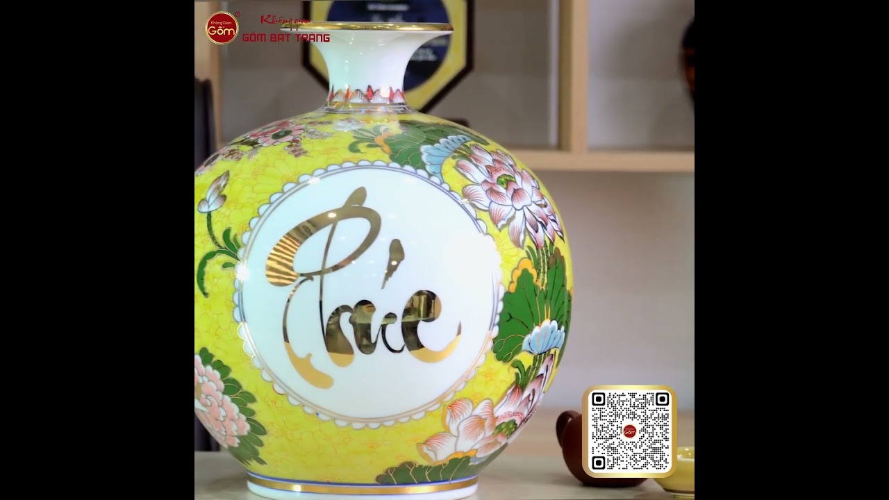 Quả Hút Lộc Tam Phúc Mãn Đường Tứ Hoa Phú Quý Ngàn Hoa Kim Bảo Vẽ Vàng