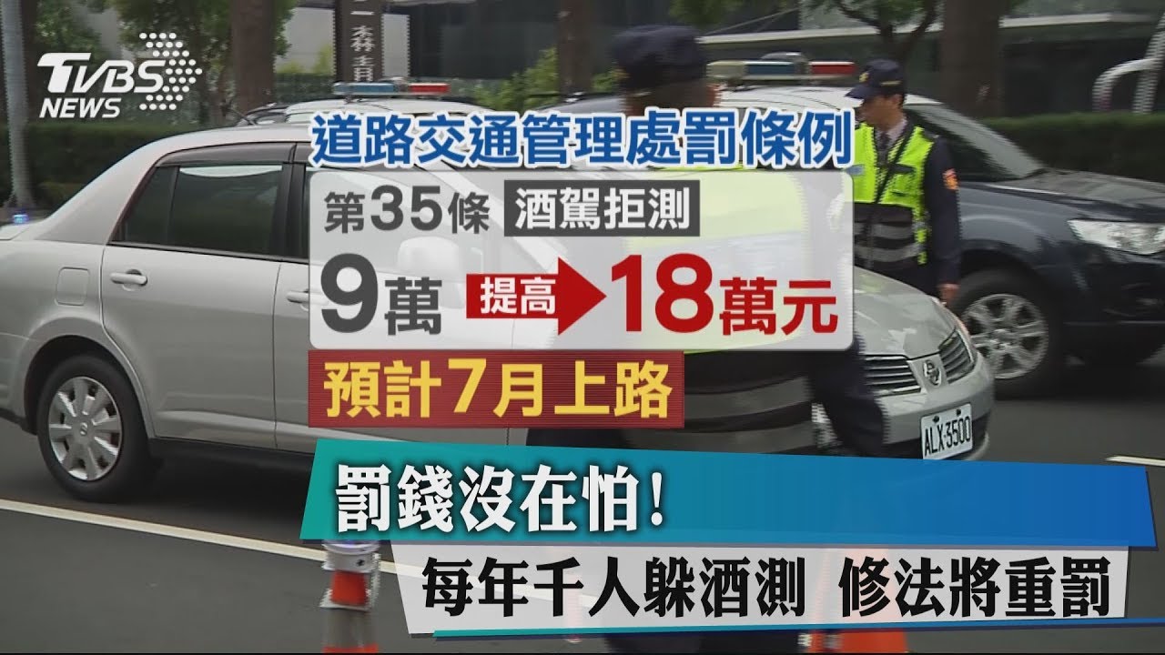 罰錢沒在怕!每年千人躲酒測 修法將重罰