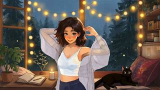 Rainy Cozy Night 🌧️ Lofi Music for Reading, Relaxing & Sleepy Vibes ~ Chill Lofi Hip Hop