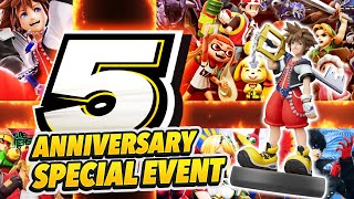 Smash Ultimate Gets 5th Anniversary Special Event + Sora amiibo Release Date!