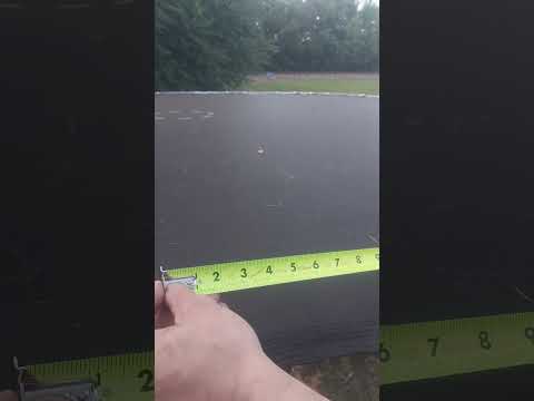 Reading a tape measure.