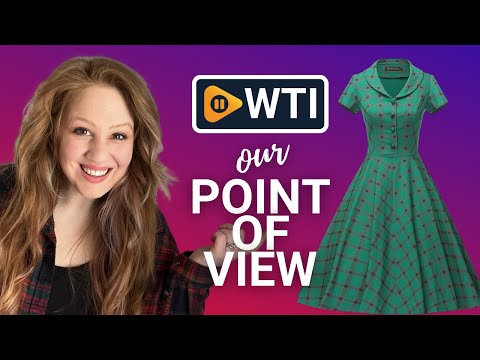 GownTown Women's 1950s Vintage Plaid&Dot Swing Tea Dress with Pockets Green Plaid 2 XX-Large - WTI product video review