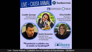 Live da Causa Animal - Cuidados com os Cavalos da Equoterapia