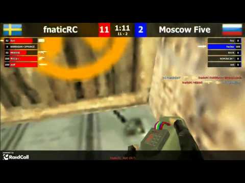 fnatic PLAY league 2012 -  fnaticRC vs Moscow Five (de_dust2)